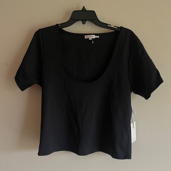 Good American Scuba Cropped Scoop Tee - Picture 3 of 7